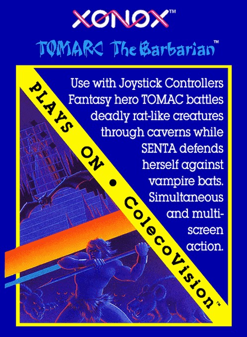 Face avant du boxart du jeu Tomarc the Barbarian (Etats-Unis) sur Coleco Industries Colecovision