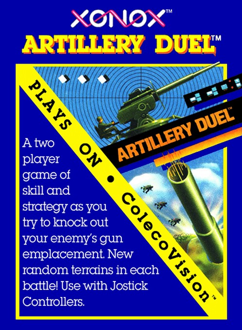 Face avant du boxart du jeu Artillery Duel (Etats-Unis) sur Coleco Industries Colecovision