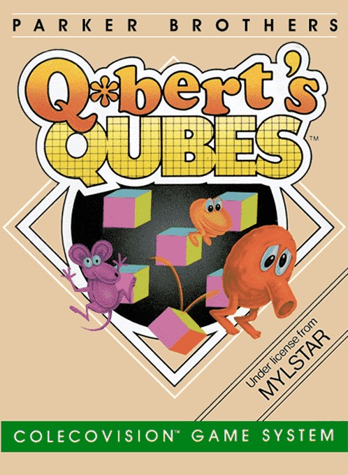 Face avant du boxart du jeu Q*bert's Qubes (Etats-Unis) sur Coleco Industries Colecovision