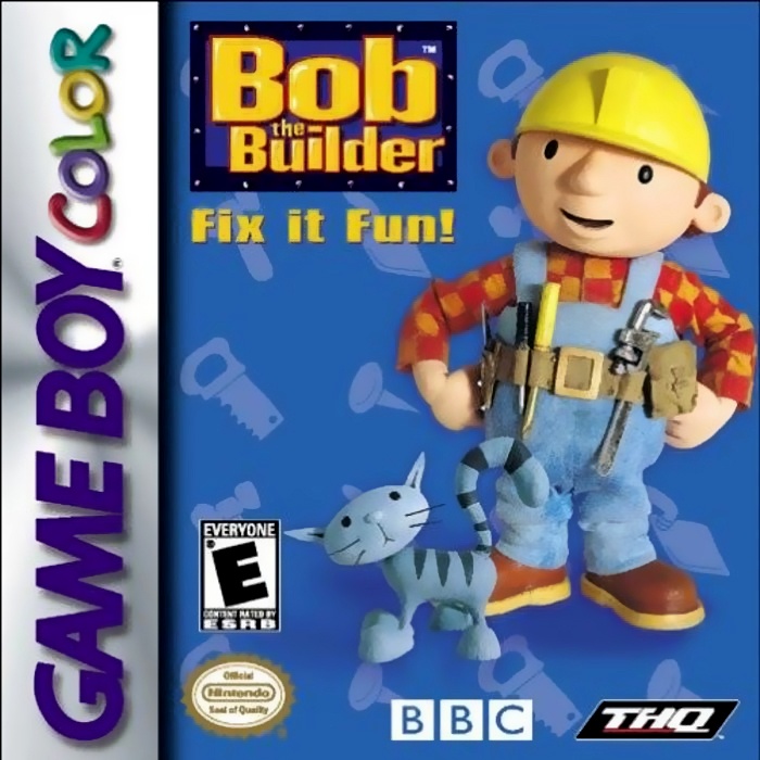 Face avant du boxart du jeu Bob the Builder - Fix it Fun! (Etats-Unis) sur Nintendo Game Boy Color
