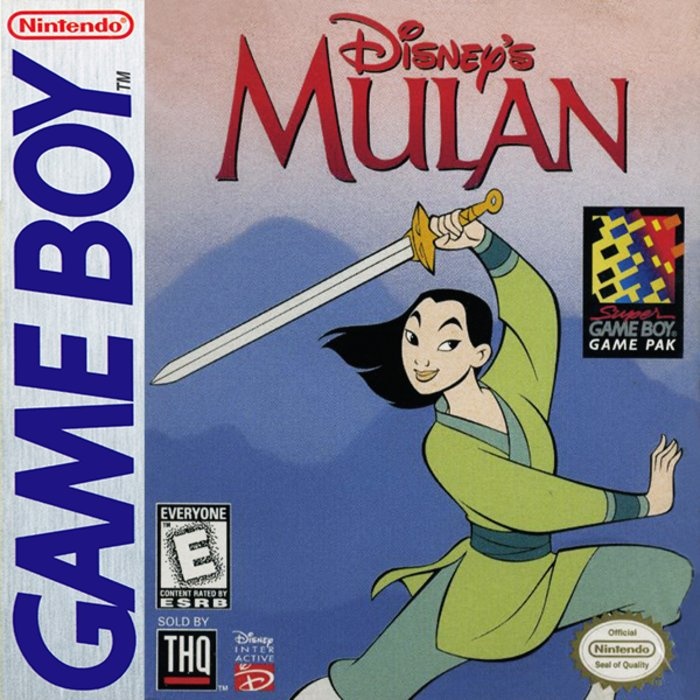 Face avant du boxart du jeu Mulan (Etats-Unis) sur Nintendo Game Boy