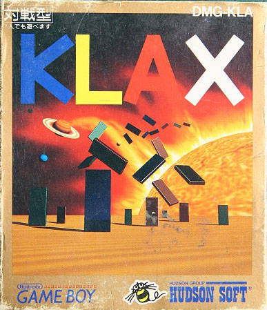 Face avant du boxart du jeu Klax (Japon) sur Nintendo Game Boy