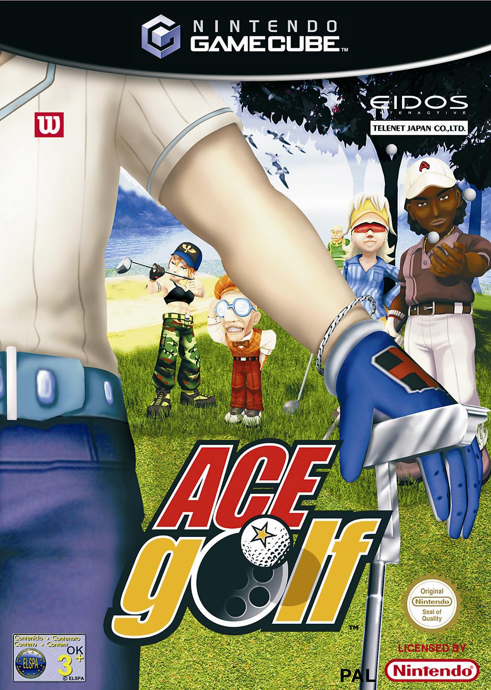 Face avant du boxart du jeu Ace Golf (Europe) sur Nintendo GameCube