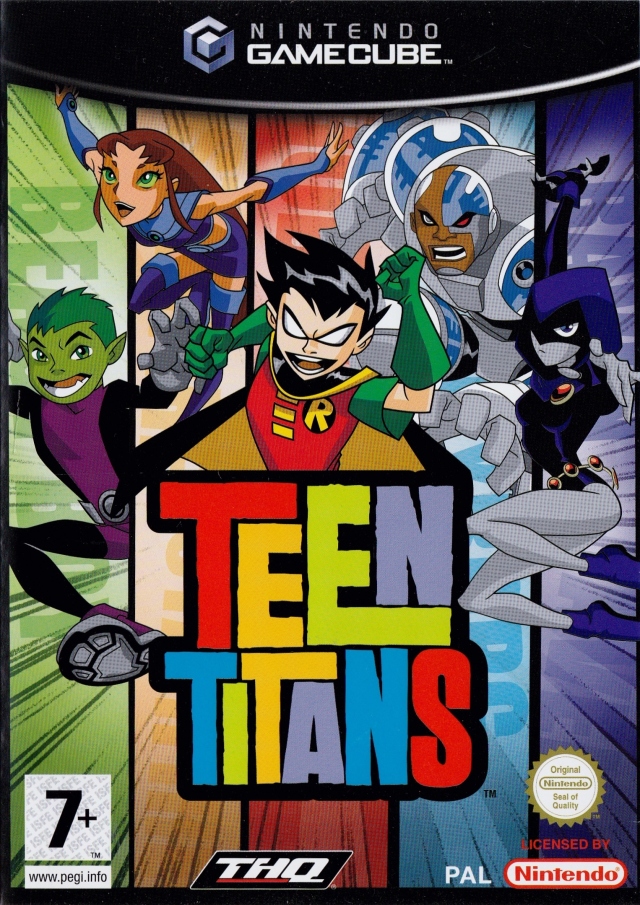 Face avant du boxart du jeu Teen Titans (Europe) sur Nintendo GameCube