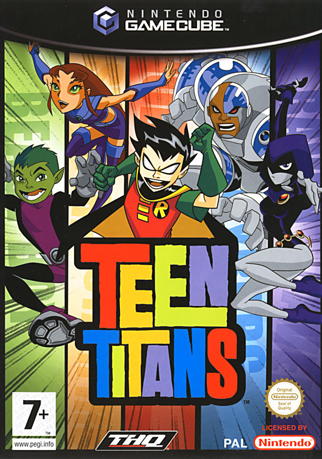 Face avant du boxart du jeu Teen Titans (France) sur Nintendo GameCube