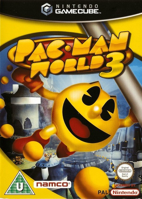 Face avant du boxart du jeu Pac-Man World 3 (Europe) sur Nintendo GameCube