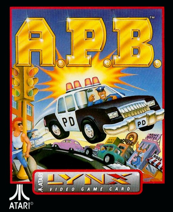 Face avant du boxart du jeu A.P.B. (Etats-Unis) sur Atari Lynx
