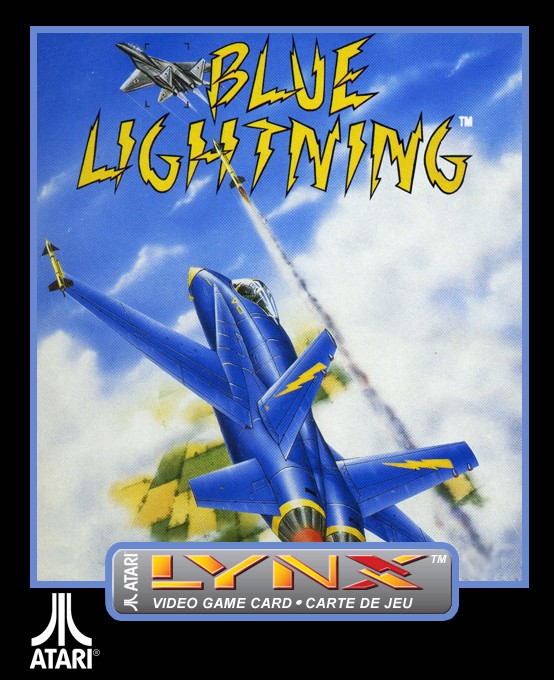 Face avant du boxart du jeu Blue Lightning (Etats-Unis) sur Atari Lynx