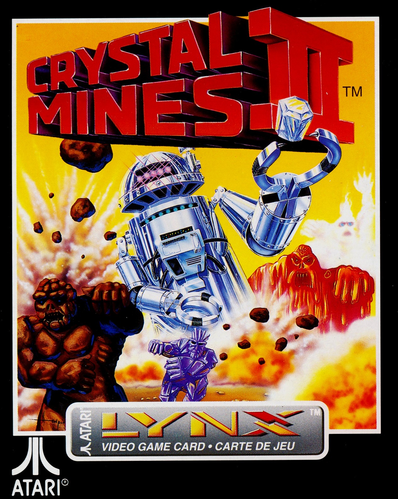 Face avant du boxart du jeu Crystal Mines II (Etats-Unis) sur Atari Lynx