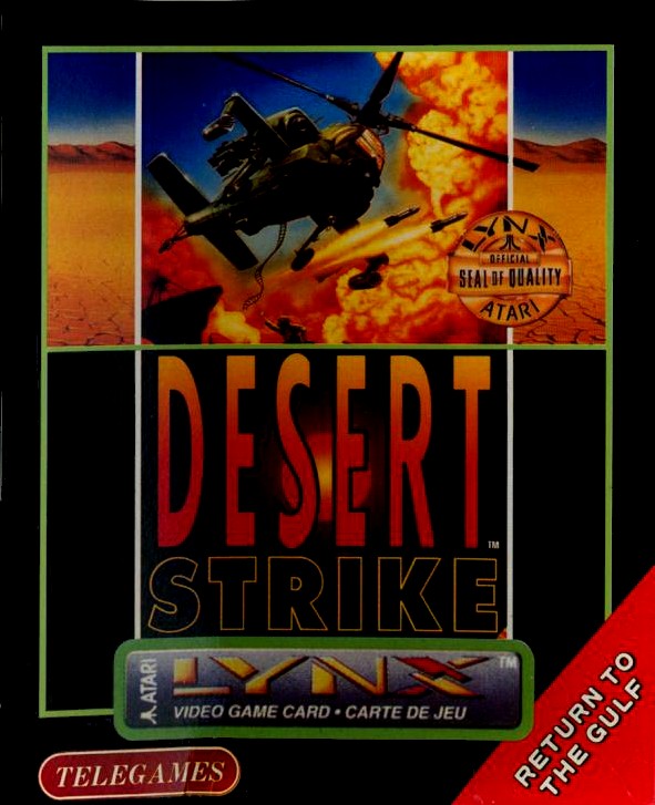 Face avant du boxart du jeu Desert Strike - Return to the Gulf (Etats-Unis) sur Atari Lynx
