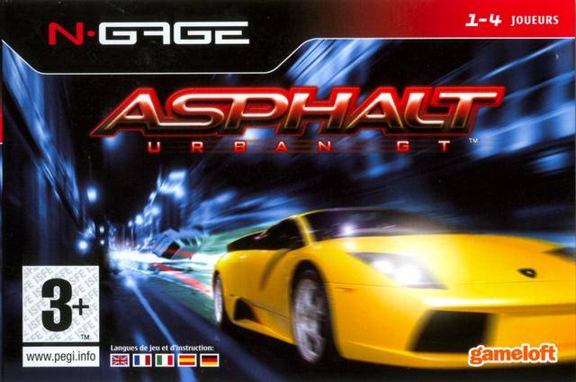 Face avant du boxart du jeu Asphalt - Urban GT (Europe) sur Nokia N-Gage