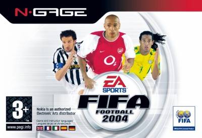 Face avant du boxart du jeu FIFA Football 2004 (Europe) sur Nokia N-Gage