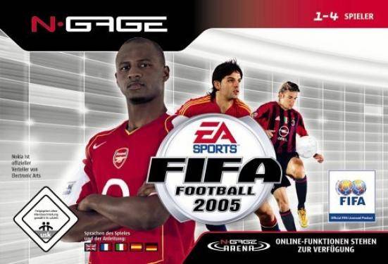 Face avant du boxart du jeu FIFA Football 2005 (Europe) sur Nokia N-Gage