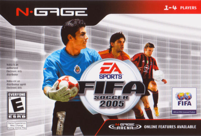 Face avant du boxart du jeu FIFA Football 2005 (Etats-Unis) sur Nokia N-Gage
