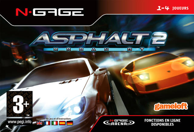 Face avant du boxart du jeu Asphalt - Urban GT 2 (Europe) sur Nokia N-Gage