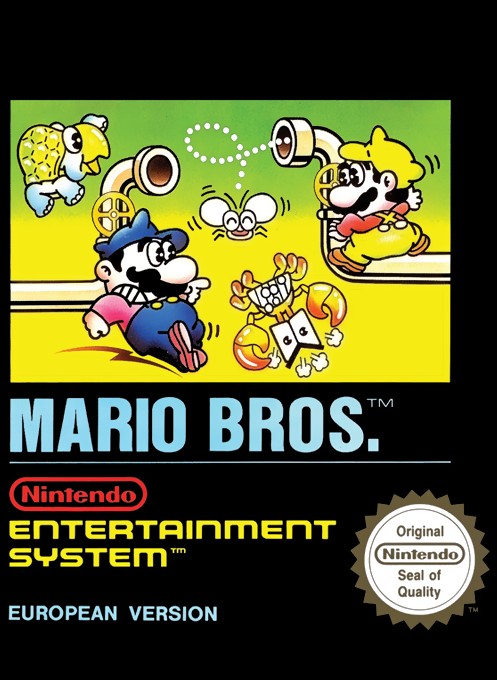 Face avant du boxart du jeu Mario Bros. (Europe) sur Nintendo NES
