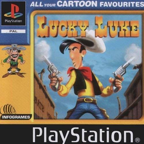 Face avant du boxart du jeu Lucky Luke (Europe) sur Sony Playstation