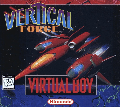 Face avant du boxart du jeu Vertical Force (Etats-Unis) sur Nintendo Virtual Boy