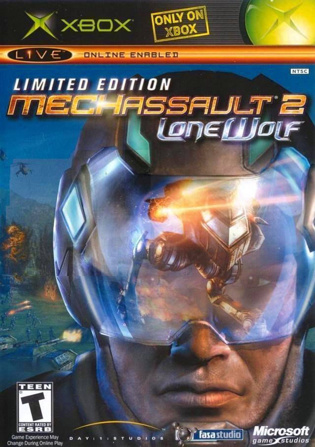 Face avant du boxart du jeu MechAssault 2 - Lone Wolf (Etats-Unis) sur Microsoft Xbox
