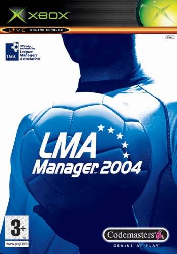 Face avant du boxart du jeu LMA Manager 2004 (Europe) sur Microsoft Xbox