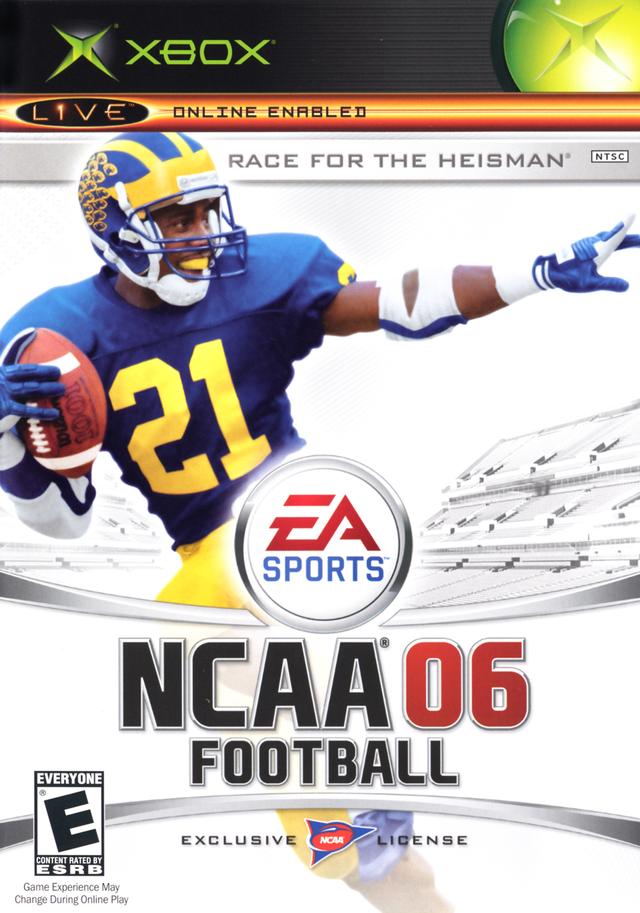 Face avant du boxart du jeu NCAA Football 06 (Etats-Unis) sur Microsoft Xbox