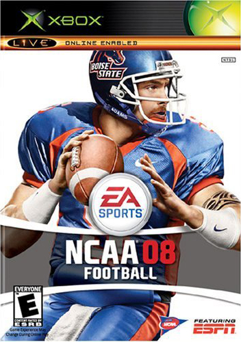 Face avant du boxart du jeu NCAA Football 08 (Etats-Unis) sur Microsoft Xbox