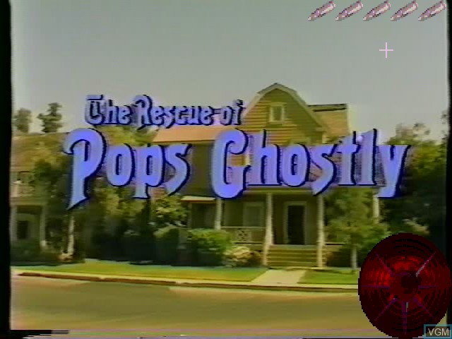 Image de l'ecran titre du jeu Rescue of Pops Ghostly, The sur Worlds of Wonder Action Max