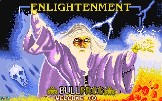 Image de l'ecran titre du jeu Enlightenment sur Commodore Amiga