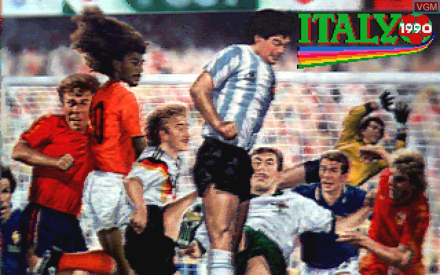 Image de l'ecran titre du jeu Italy 1990 Winners Edition sur Commodore Amiga