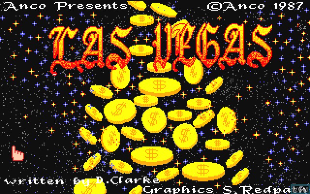 Image de l'ecran titre du jeu Las Vegas sur Commodore Amiga