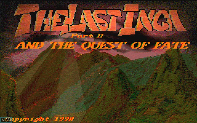 Image de l'ecran titre du jeu Last Inca II, The - Quest of Fate sur Commodore Amiga