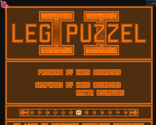 Image de l'ecran titre du jeu Leg Puzzel II sur Commodore Amiga