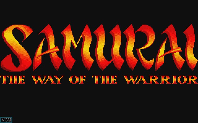Image de l'ecran titre du jeu Samurai - The Way of the Warrior sur Commodore Amiga