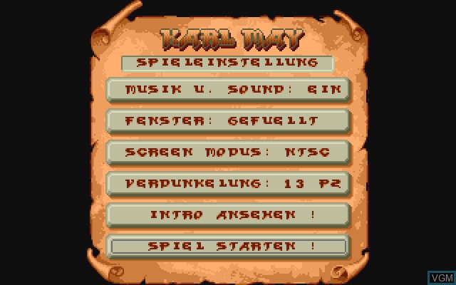 Image de l'ecran titre du jeu Schatz im Silbersee, Der sur Commodore Amiga