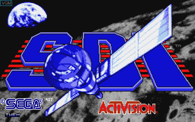 Image de l'ecran titre du jeu SDI sur Commodore Amiga