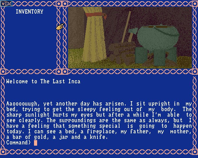 Image du menu du jeu Last Inca, The sur Commodore Amiga
