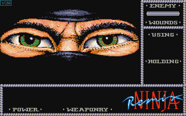 Image du menu du jeu Last Ninja Remix sur Commodore Amiga