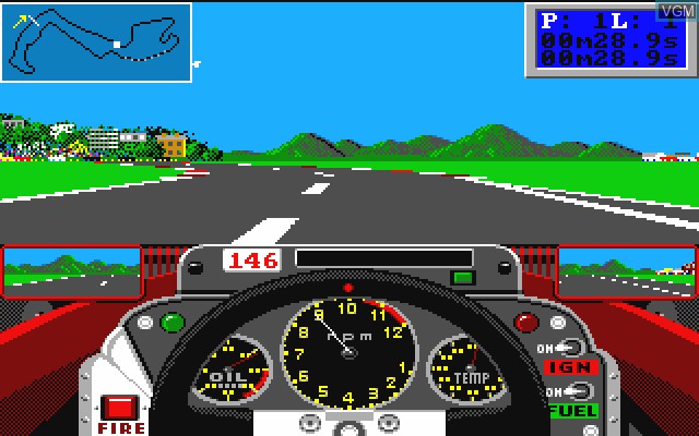 Image in-game du jeu Grand Prix Circuit sur Commodore Amiga