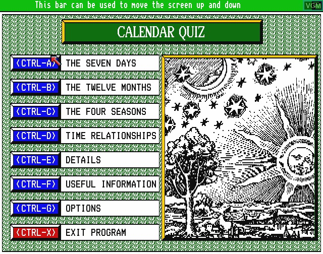 Image in-game du jeu Calendar Quiz sur Commodore Amiga