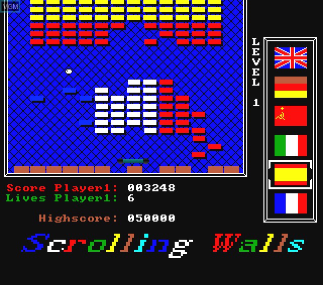 Image in-game du jeu Scrolling Walls sur Commodore Amiga