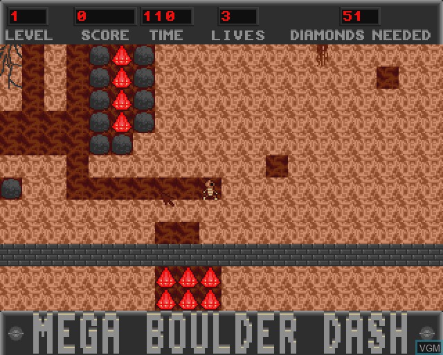 Mega Boulder Dash - The Garden
