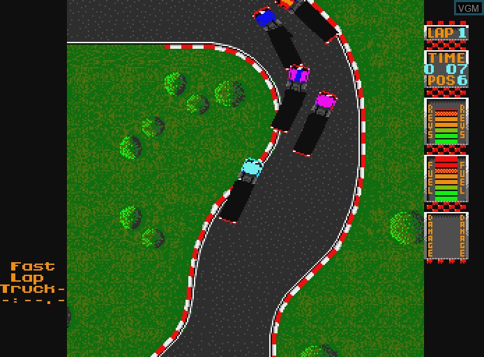 Image in-game du jeu International Truck Racing sur Commodore Amiga
