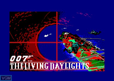 Image de l'ecran titre du jeu 007 - The Living Daylights sur Amstrad CPC