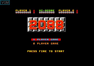 Image de l'ecran titre du jeu 2088 sur Amstrad CPC