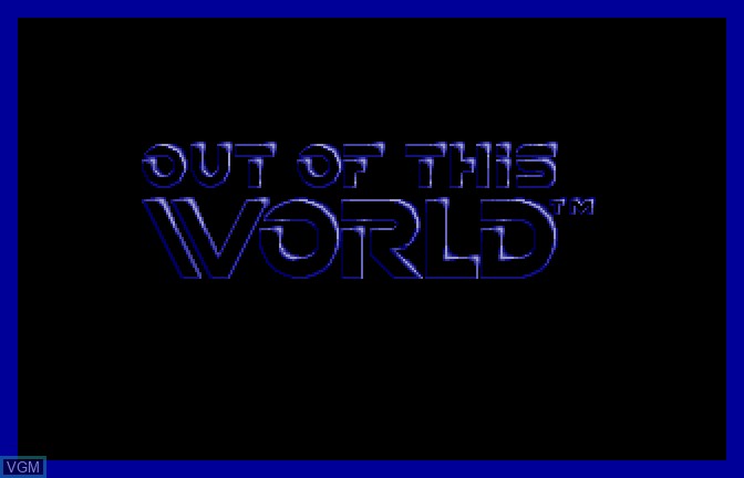 Image de l'ecran titre du jeu Out of This World sur Apple II GS