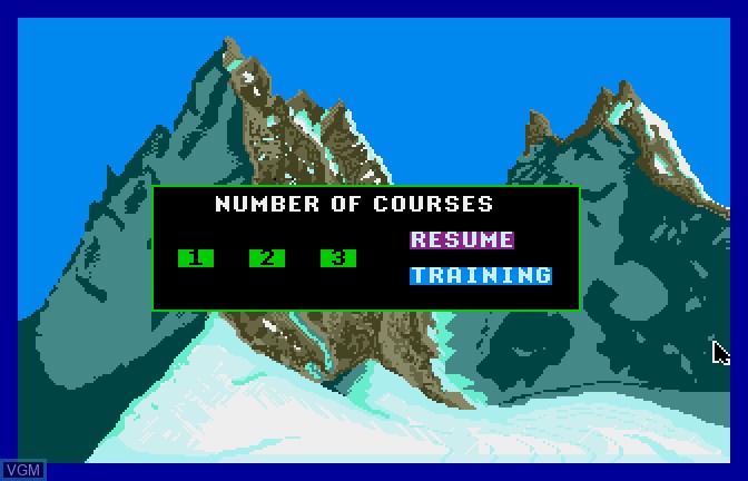 Image du menu du jeu Final Assault sur Apple II GS