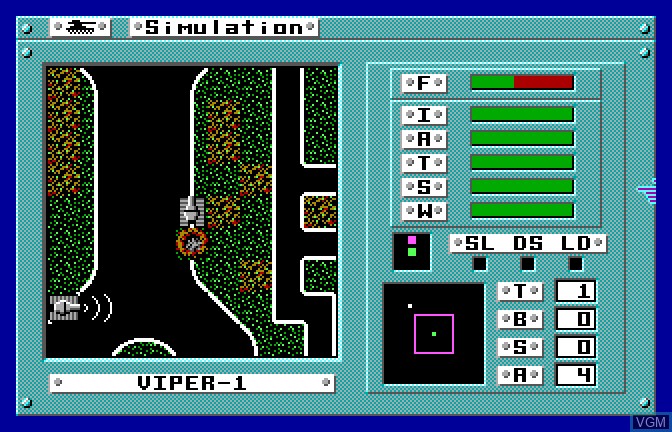 Image in-game du jeu Omega sur Apple II GS