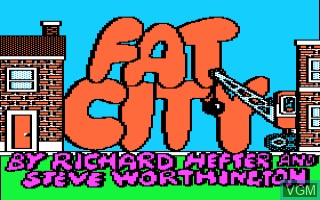 Image de l'ecran titre du jeu Fat City sur Apple II