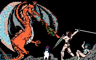 Image de l'ecran titre du jeu Quest, The sur Apple II