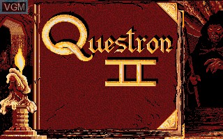 Image de l'ecran titre du jeu Questron II sur Apple II